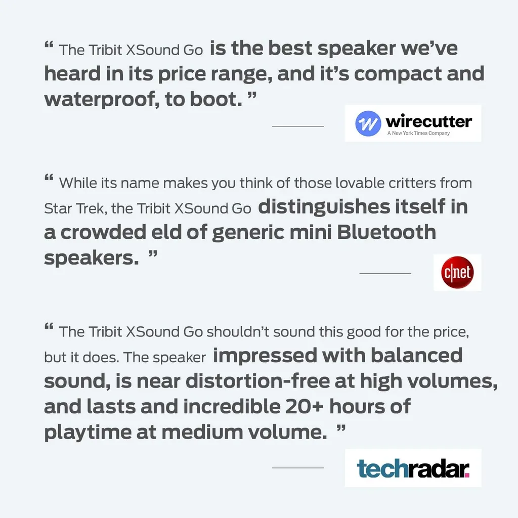 Tribit XSound Go Bluetooth Speaker