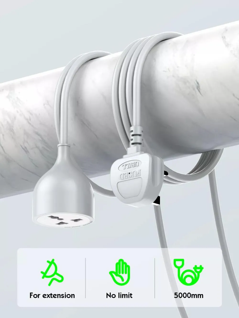 LDNIO SC1017 1AC Outlet Universal Extension Power Socket close viwe