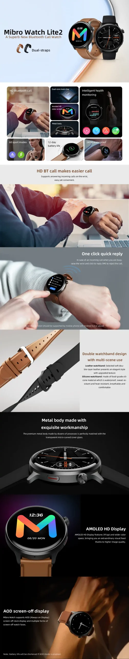 Mibro Lite 2 AMOLED Smart Watch