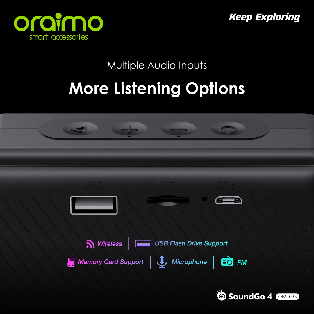 oraimo SoundGo 4 Ultra-portable Speaker OBS-02S