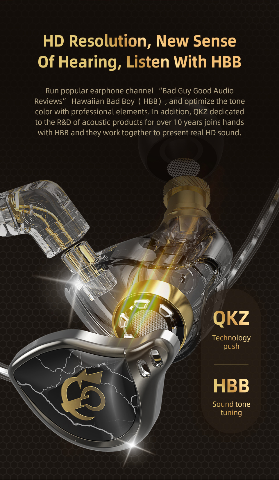 QKZ x HBB Titanium-Coated Diaphragm Driver