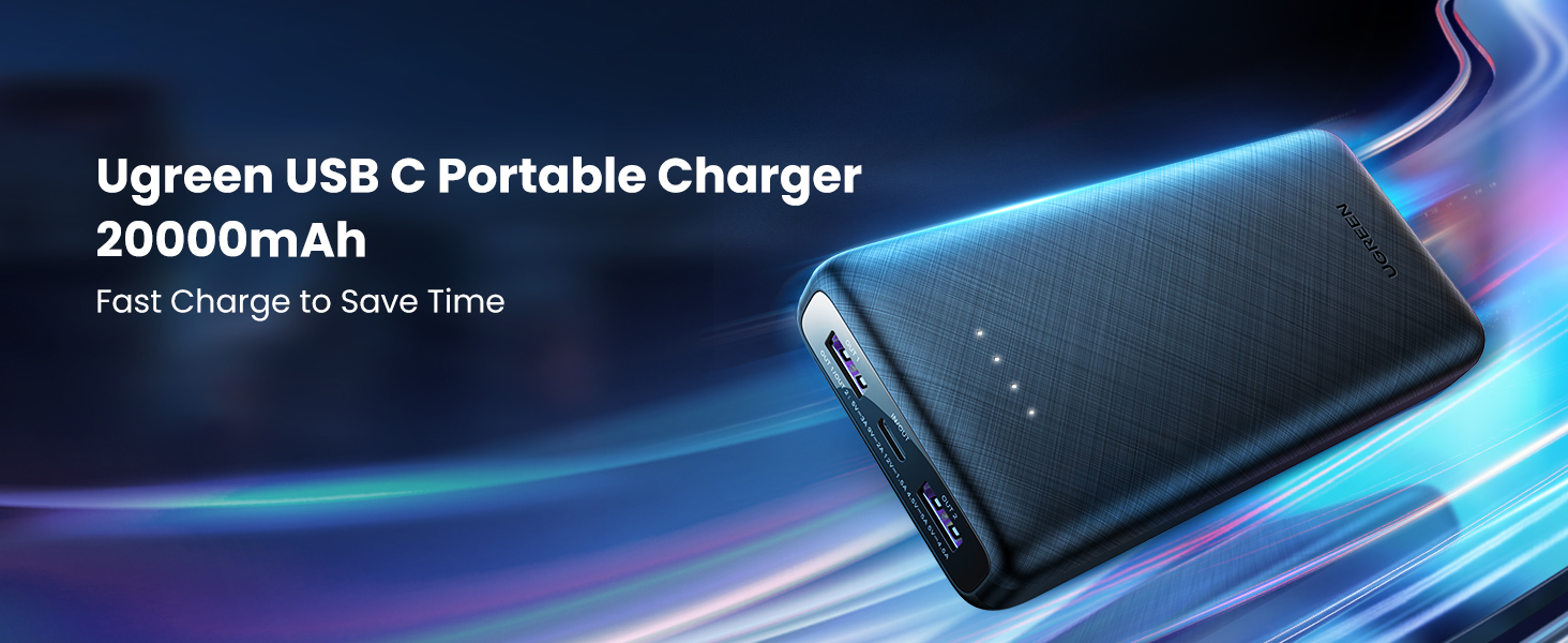 Ugreen 20000mAh PD 20W Portable Charger Power Bank