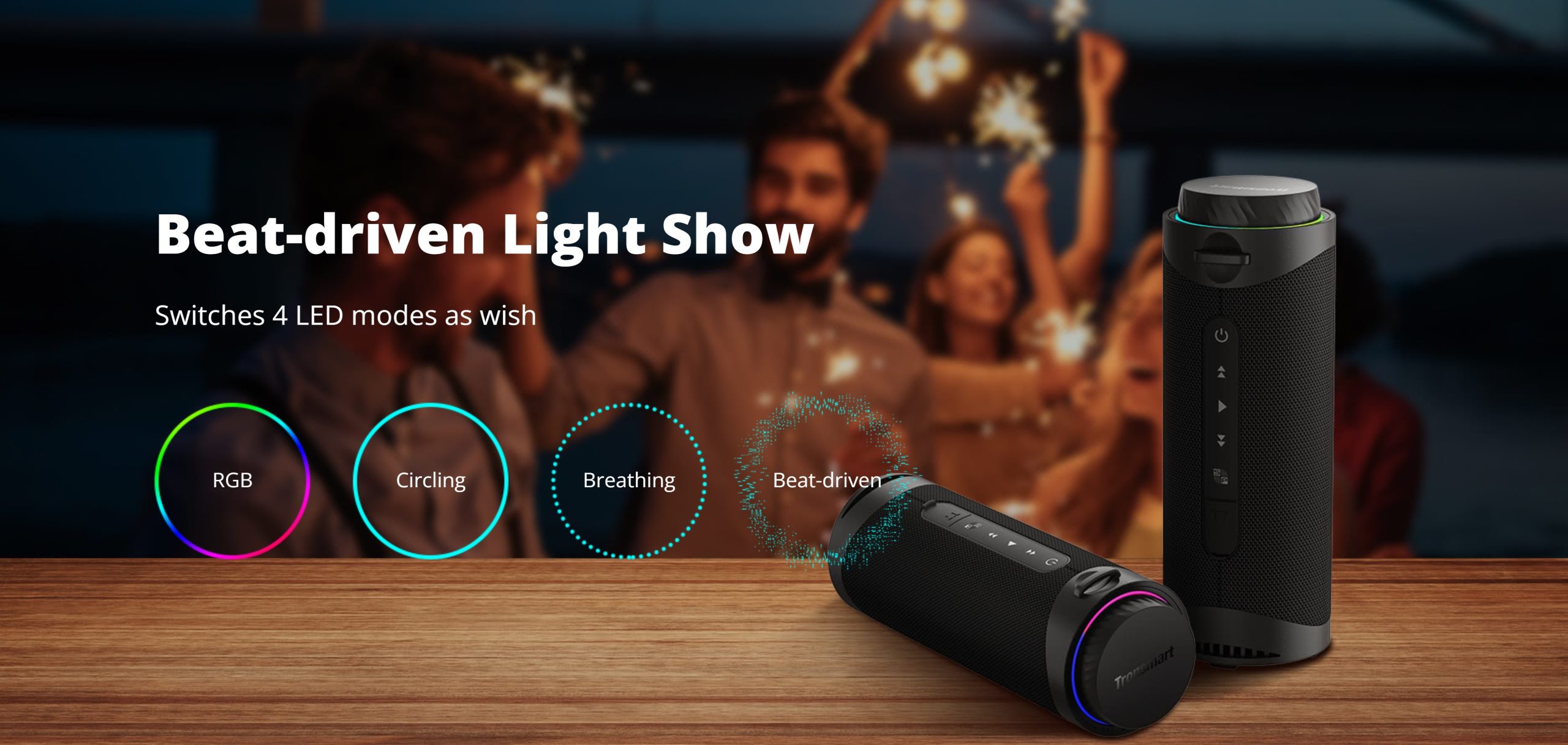 Tronsmart T7 Portable Outdoor Speaker with 30W 360° Surround Sound