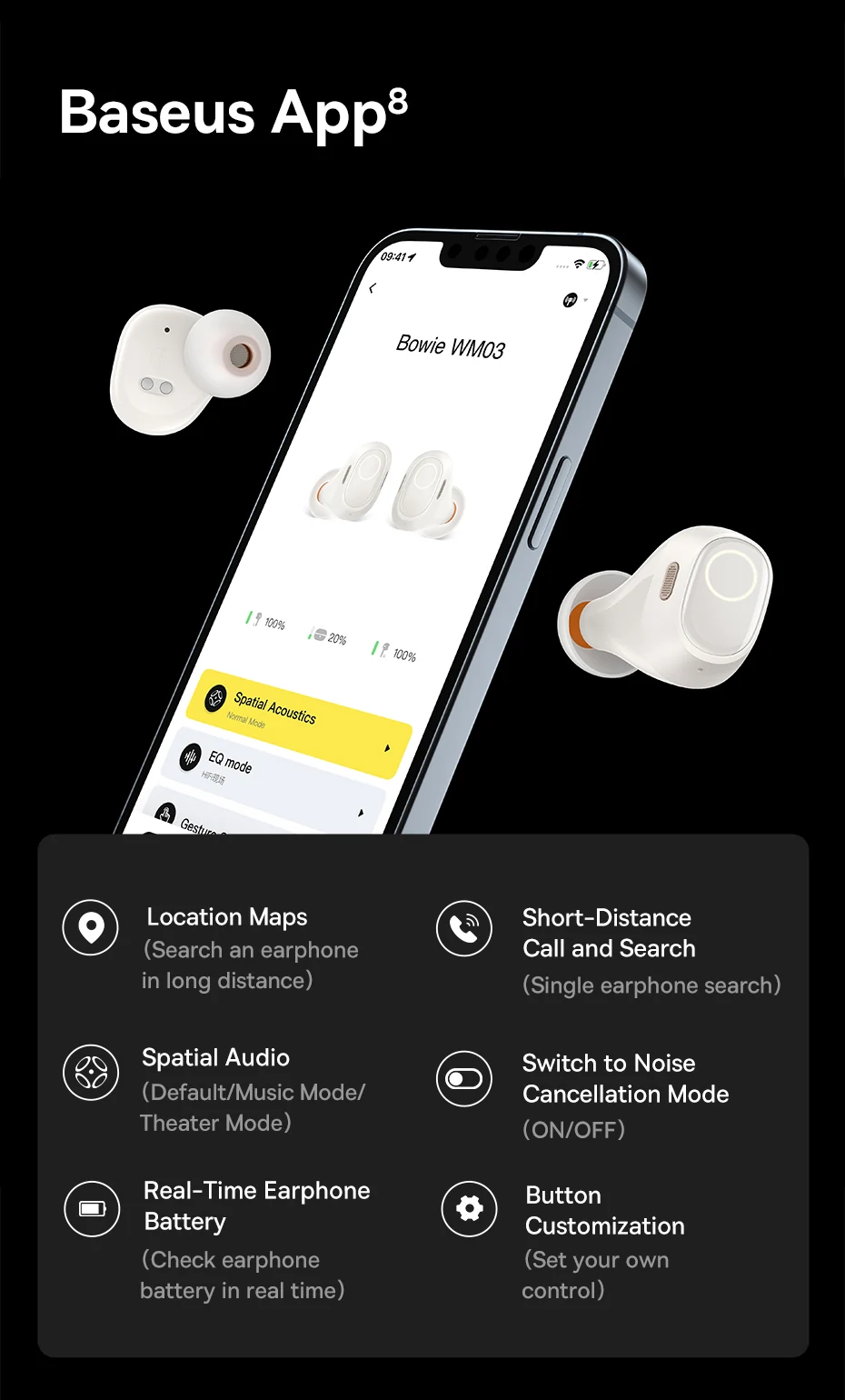 Baseus Bowie WM03 Wireless Earphones