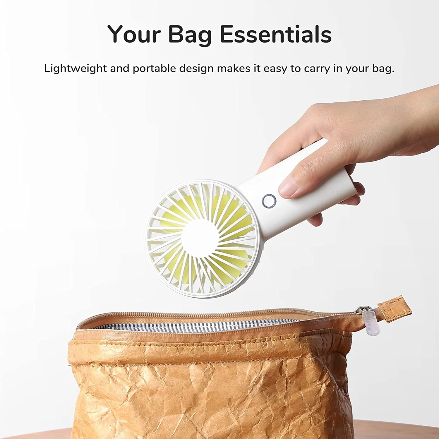 JISULIFE F2D Portable Hand Fan 6000mAh