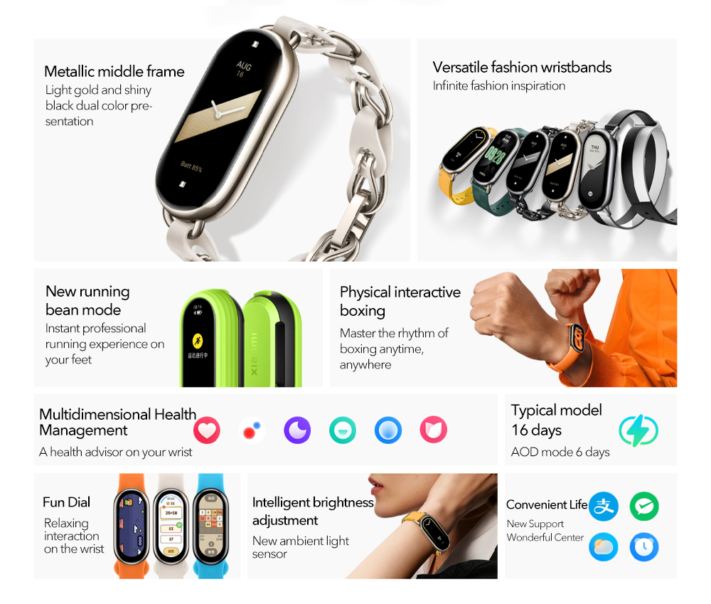 Xiaomi Mi Smart Band 8 With AMOLED Display