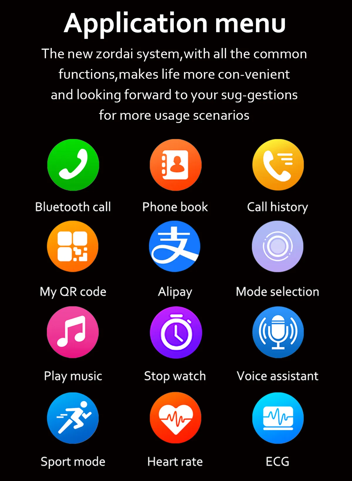 Zordai ZD3 Plus Smart Watch Dual Strap