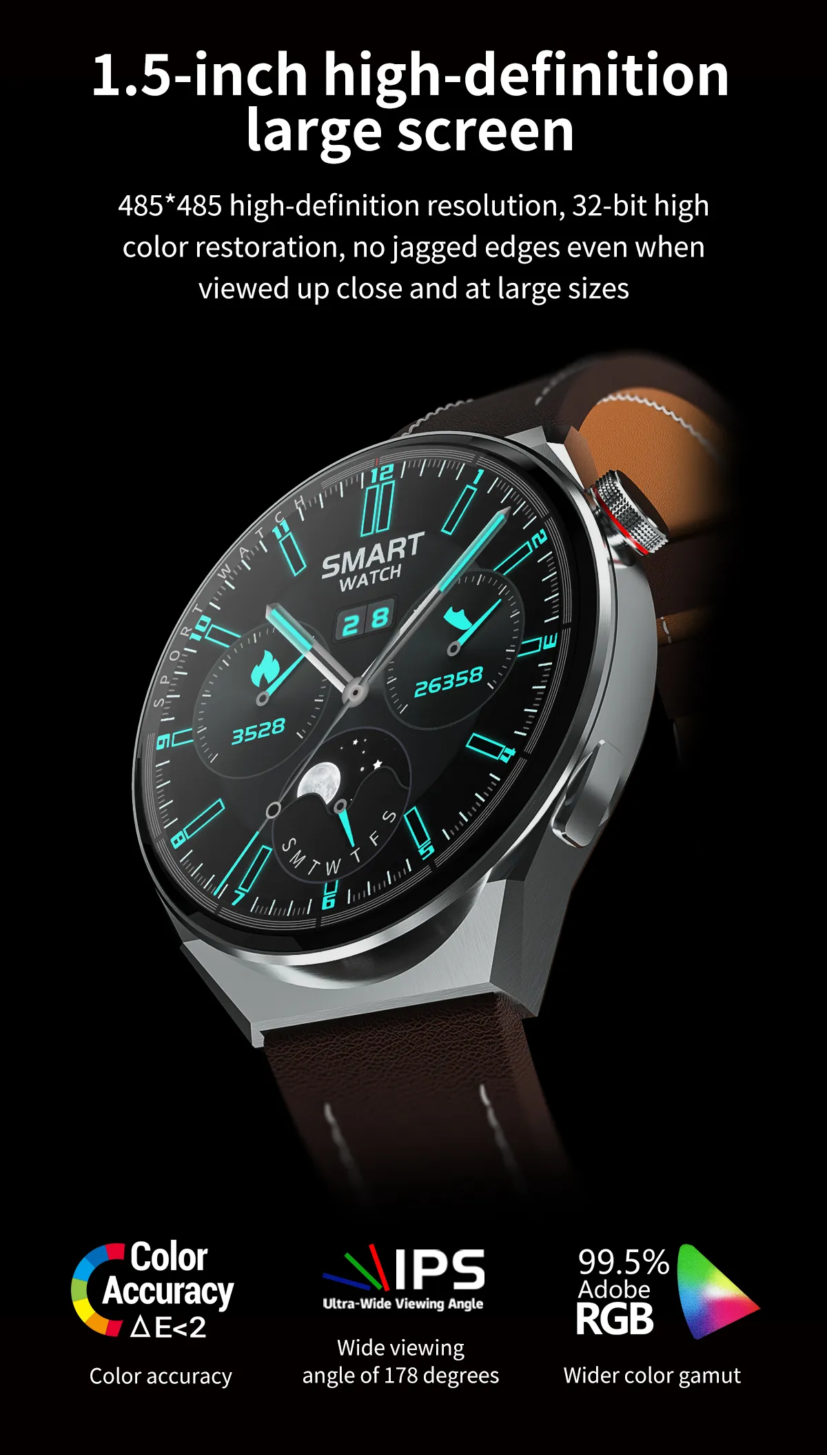 Zordai ZD3 Plus Smart Watch Dual Strap