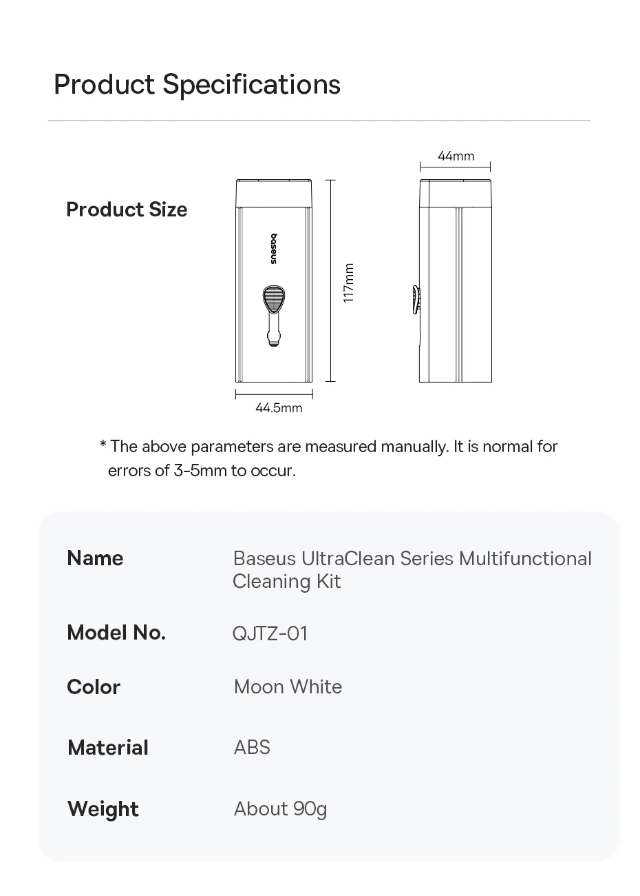 Baseus UltraClean Series 8 in 1 Multifunctional Cleaning Kit