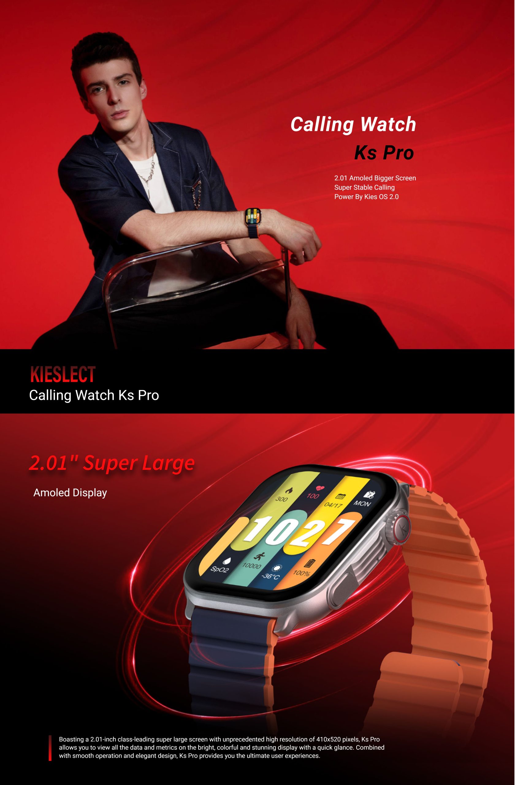 Kieslect Ks Pro Calling Smart Watch