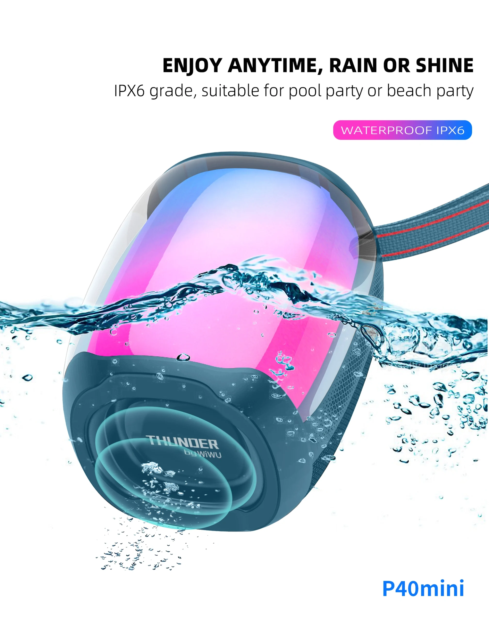 WiWU Thunder Speaker P40 Mini