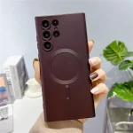 Colorful Magsafe Soft Silicone Case with Camera Lens Protection for Samsung S23 Ultra