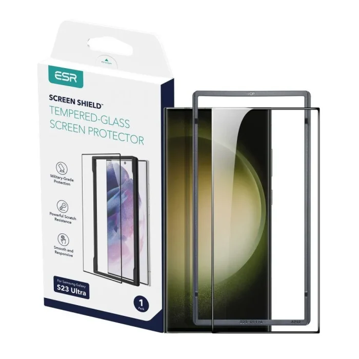 ESR Screen Protector Tempered Glass with Installation Kit for S23 Ultra