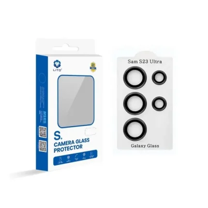 Lito Metal Camera Lens Screen Protector With Easy Install Kit for Samsung S23 Ultra