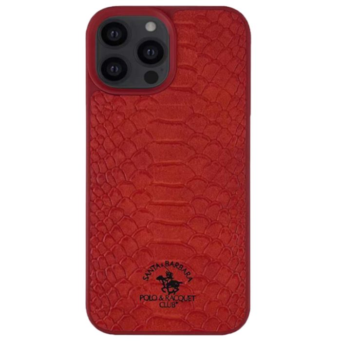 Santa Barbara Polo & Racquet Club Knight Series Leather Case for iPhone 14 Pro / 14 Pro Max