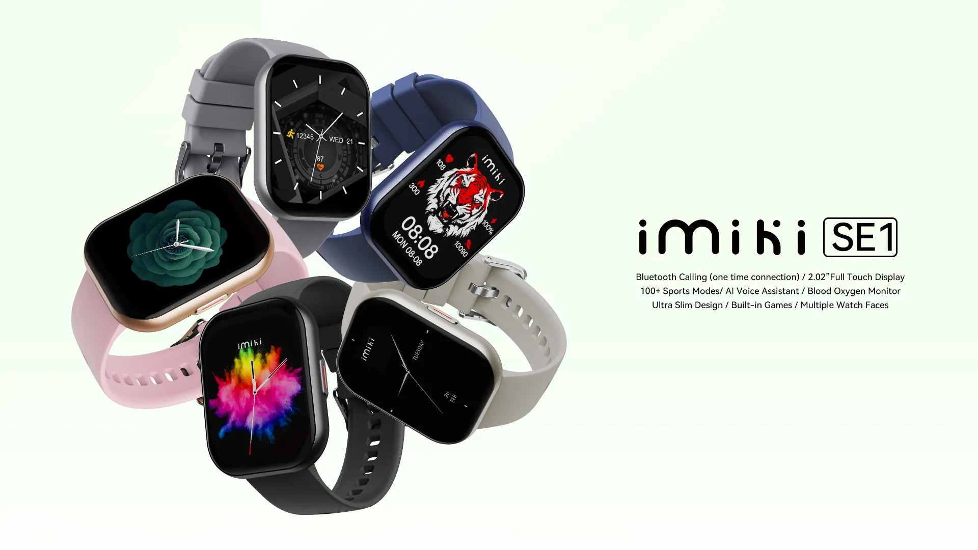 Imilab Imiki SE1 Smart Watch (Bluetooth Calling)