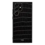 Kajsa Genuine Croco Pattern Leather Case for Galaxy S22 Ultra