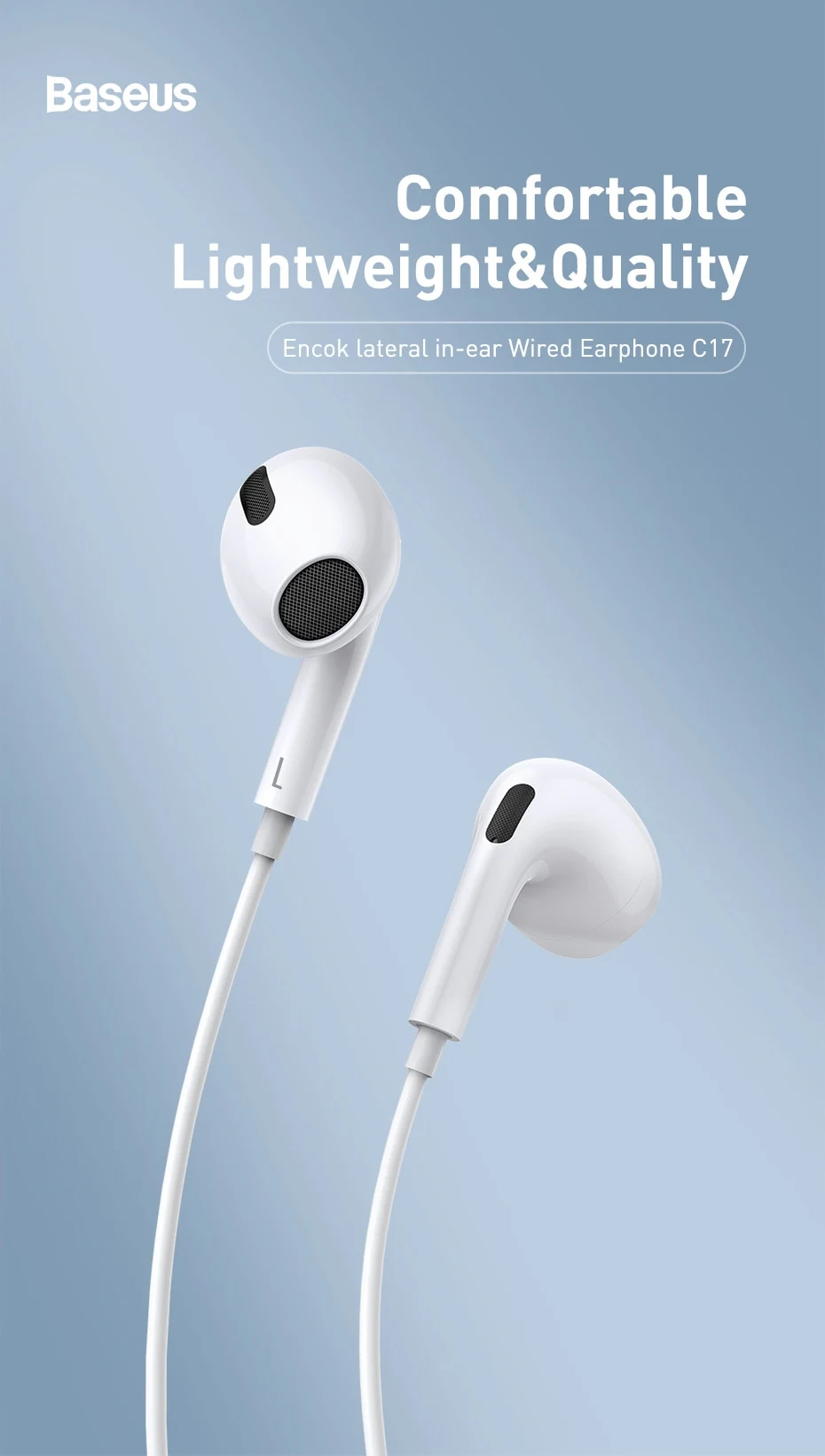 Baseus Encok C17 Type-C lateral in-ear Wired Earphone