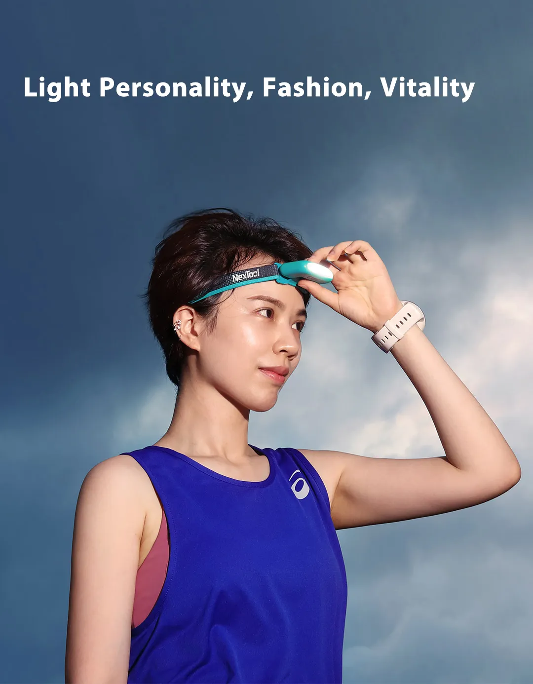 Nextool Headlamp LED Zoom Flashlight Rechargeable Waterproof 