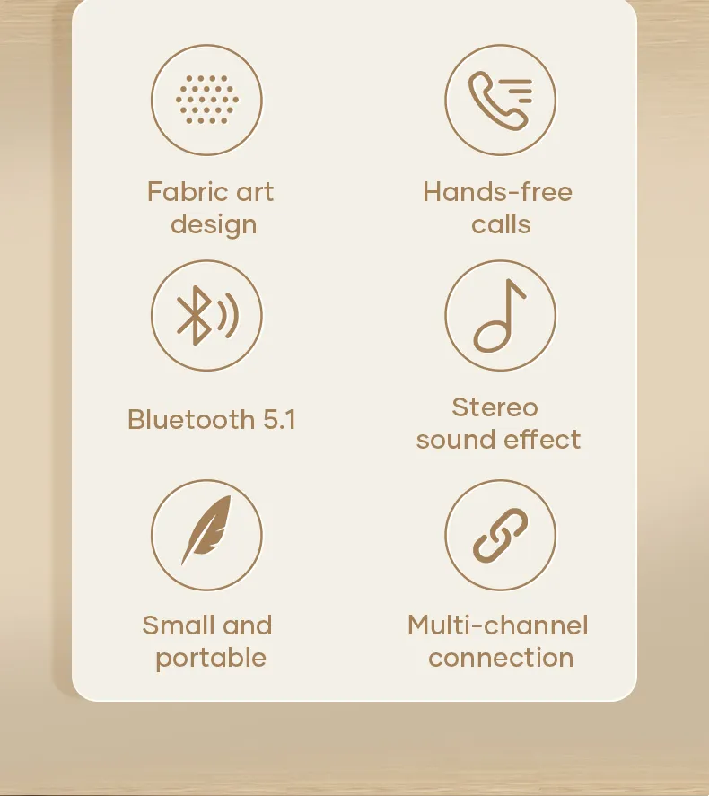 ROCK S55 Fabric Art Bluetooth Speaker