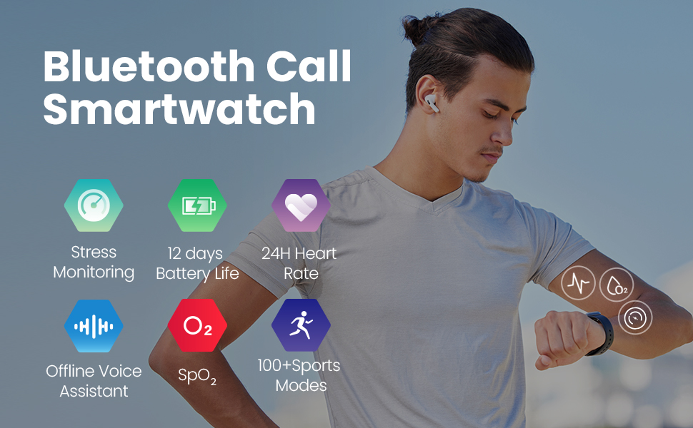 Amazfit Pop 3S Smart Watch with 1.96" AMOLED Display