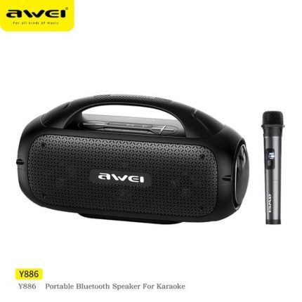 Awei Y886 Portable Wireless Karaoke Speaker 80W with Mic