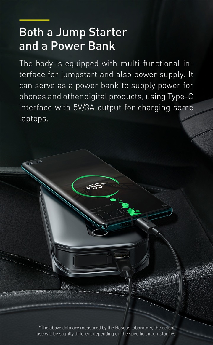 BASEUS Super Energy Pro Car Jump Starter 12000 mAh