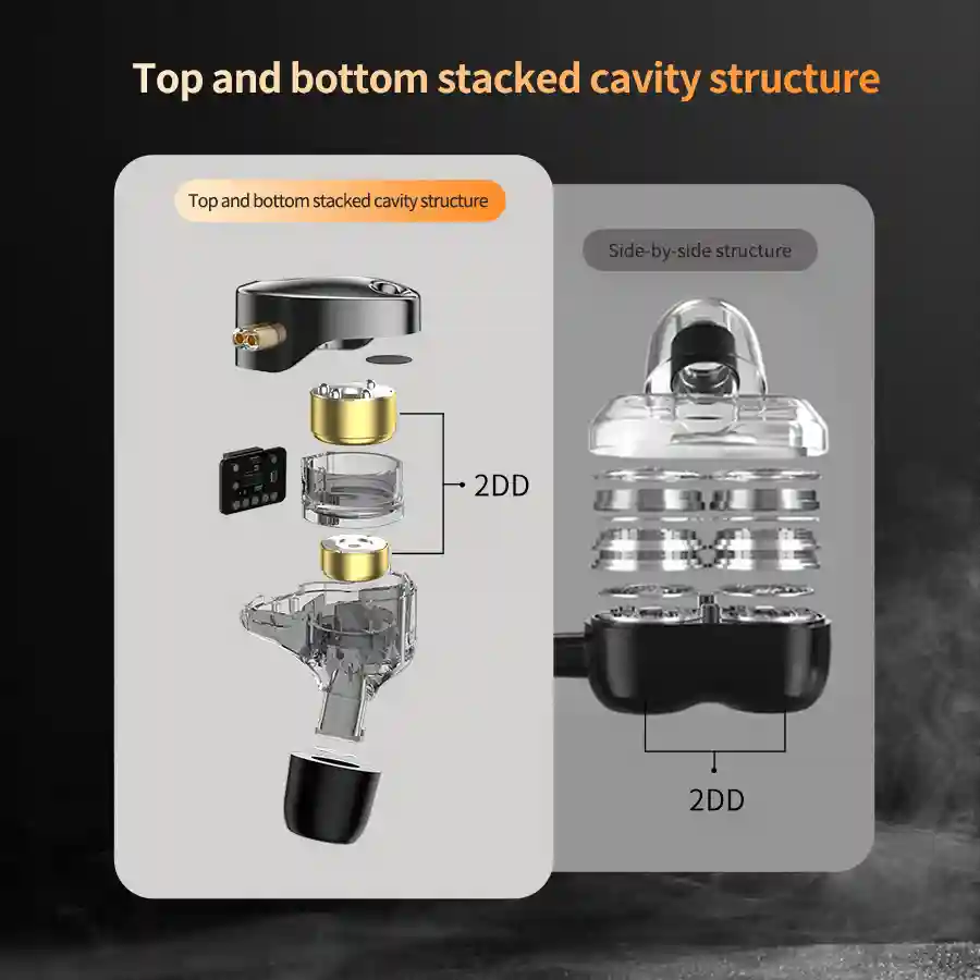 KZ Castor 4-level tuning switch IEM