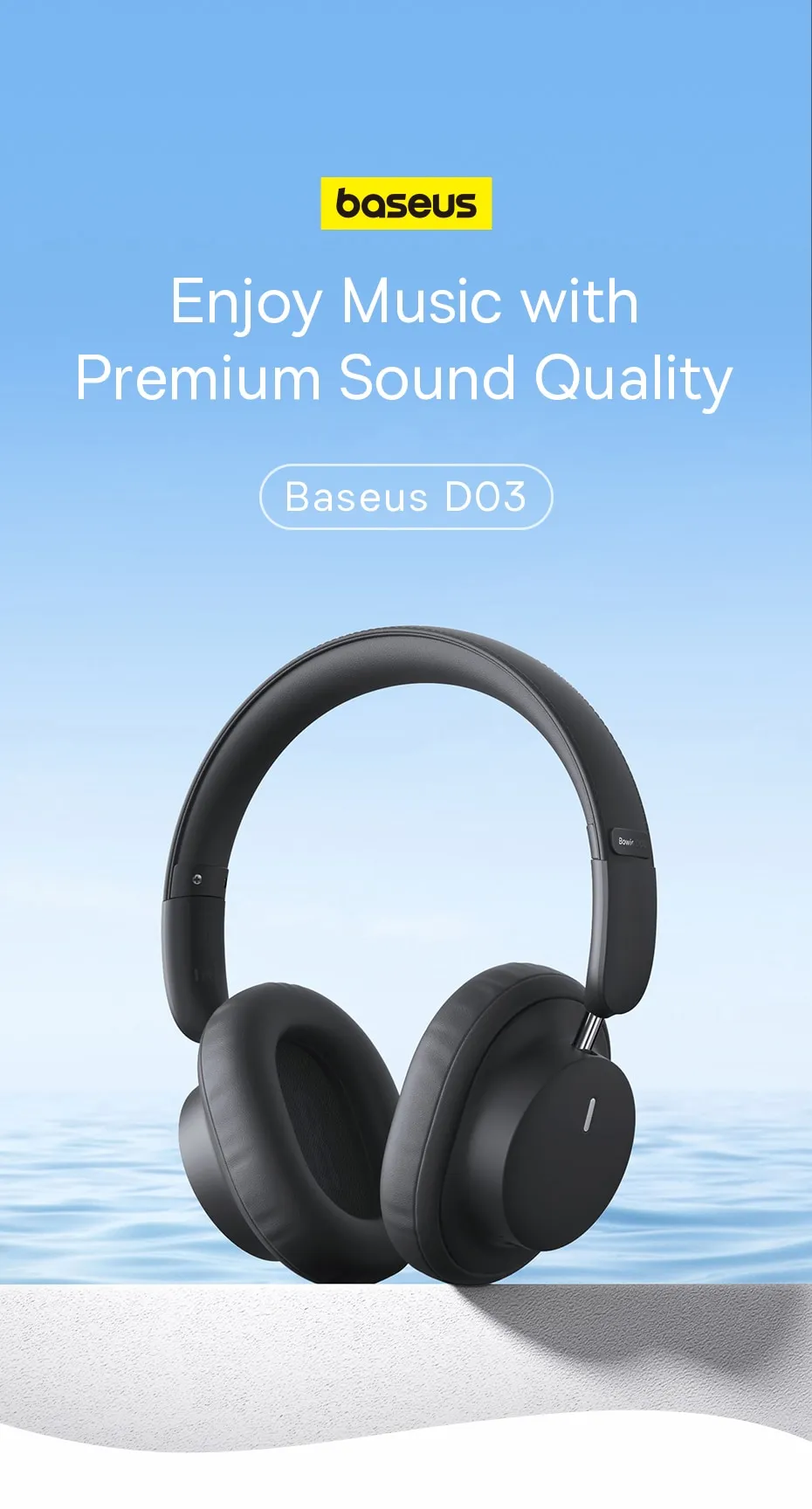 Baseus Bowie D03 Wireless Over Ear Headphones