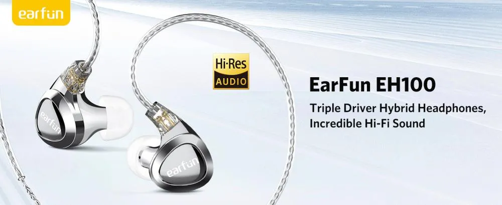 EarFun EH100 Advanced Triple-Driver Hybrid Hi-Fi Earphones