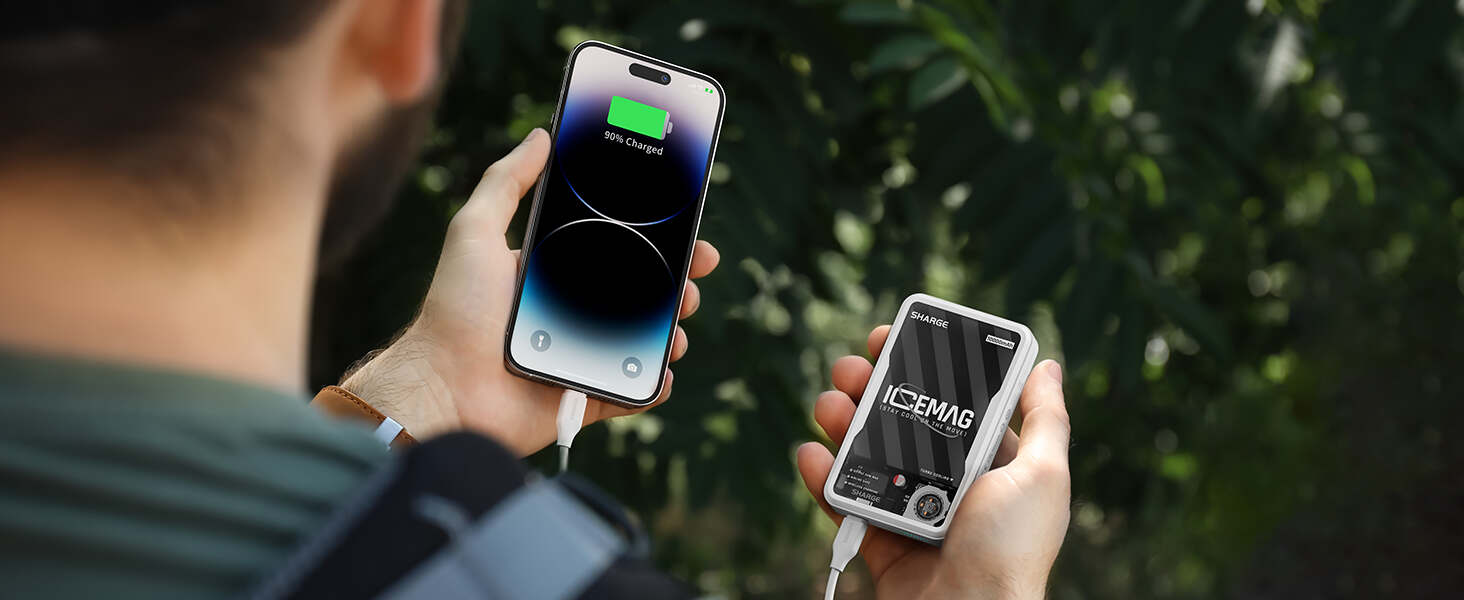 sharge ICEMAG 10000mAh Active Cooling Magnetic Power Bank
