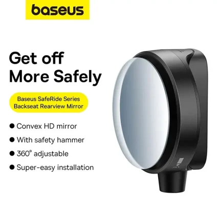 Baseus SafeRide Series rearview mirror with safety hammer