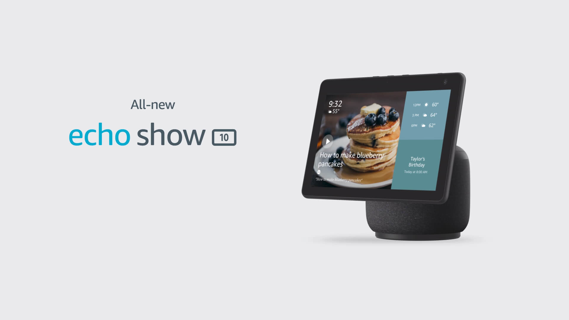 Echo Show 10 (3rd Gen) HD smart display with premium sound