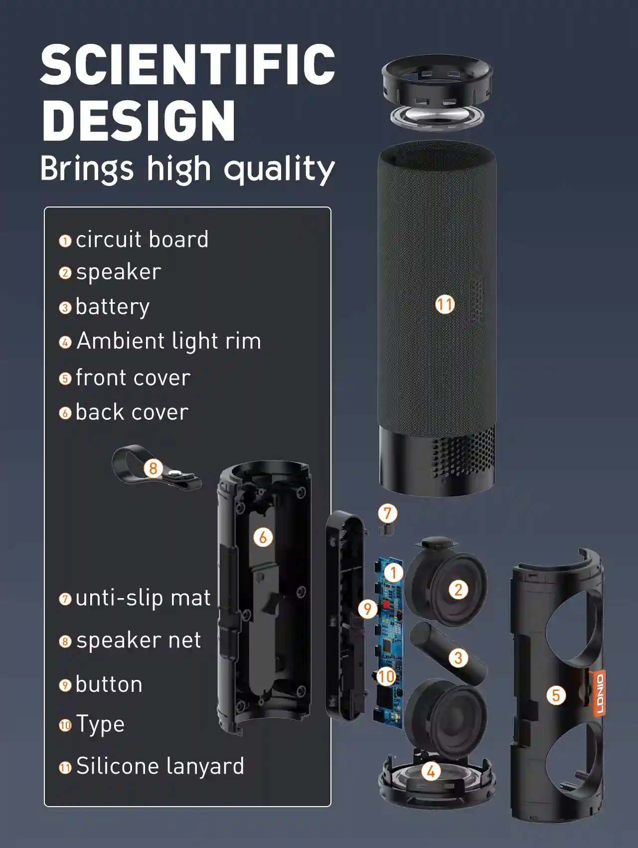 ldnio bts13 wireless bt bass hifi speaker 8