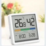 MIIIW Temperature Humidity Digital LCD Thermometer Hygrometer Alarm Clock