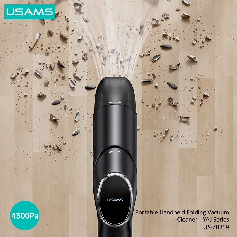 USAMS ZB259 Portable 55W Mini Cordless Car Vacuum Cleaner