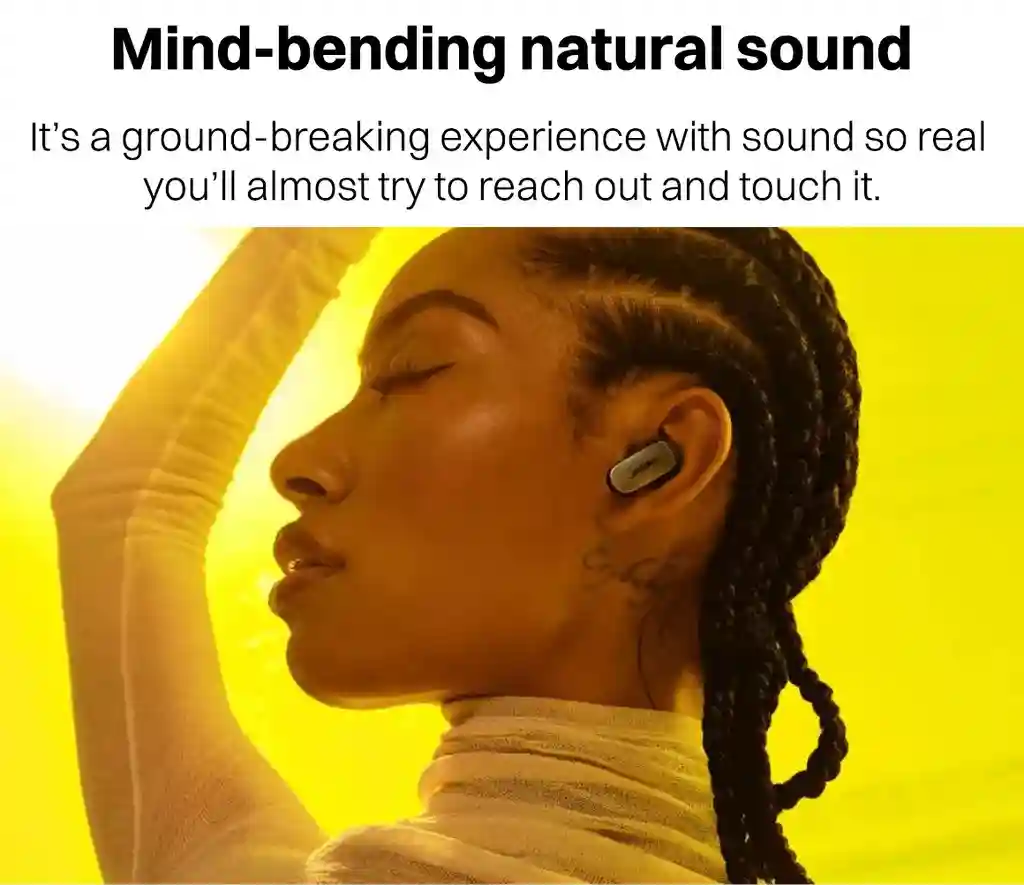 Noise-canceling Bose QuietComfort Ultra earbuds for immersive listening