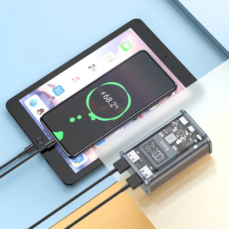 HOCO J105 Discovery Edition 22.5W 10K Transparent Power Bank