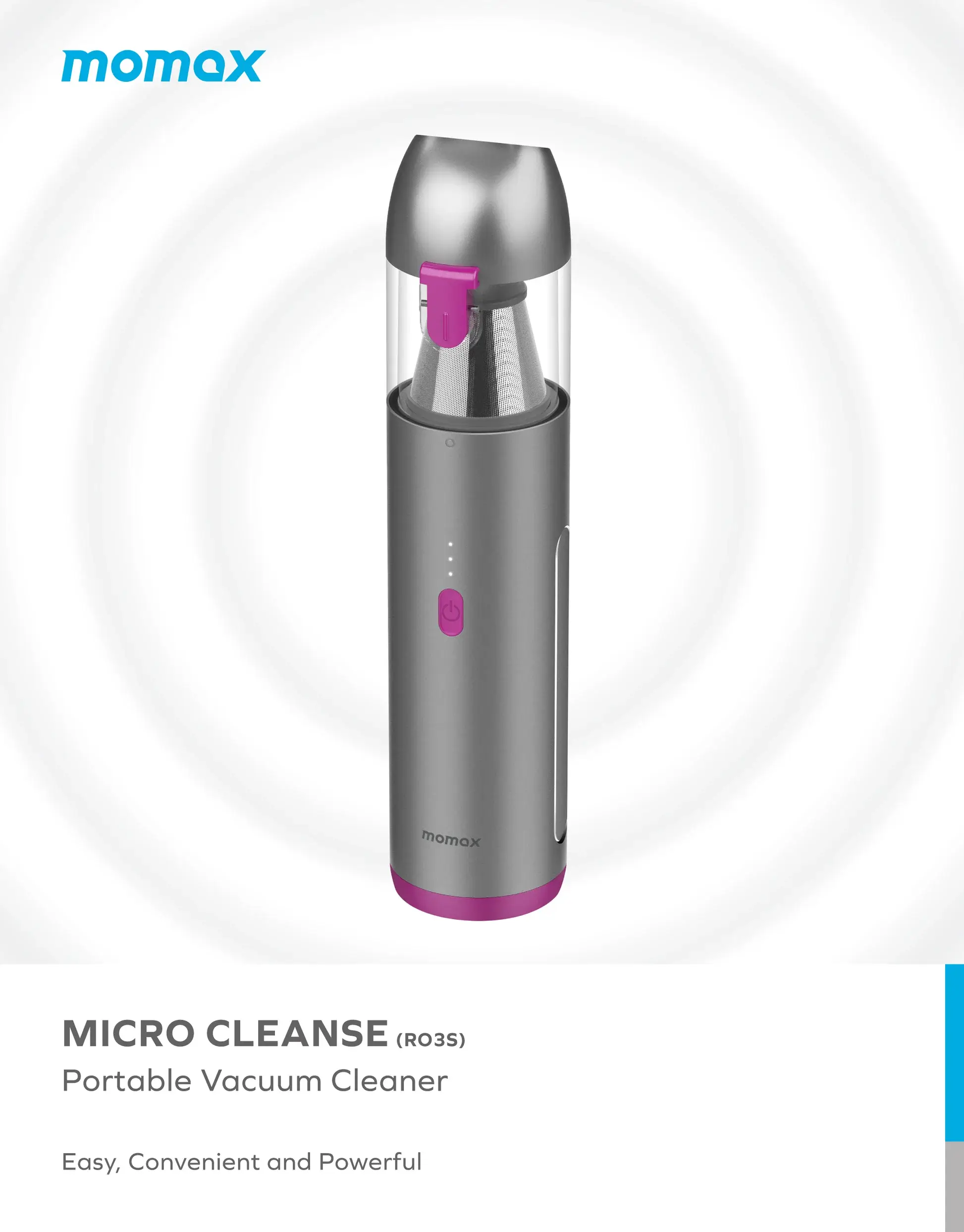 Momax RO3 Micro Cleanse Cordless Vacuum Cleaner