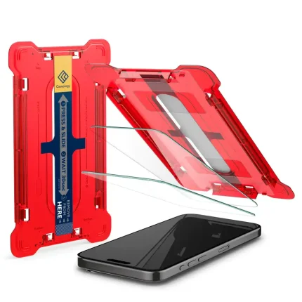 Caseology Snap Fit for iPhone 15 Pro Max Tempered Glass