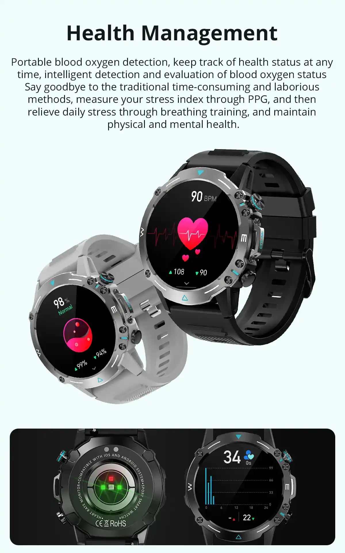 COLMI M42 Smartwatch 1.43″ AMOLED Display Voice Calling