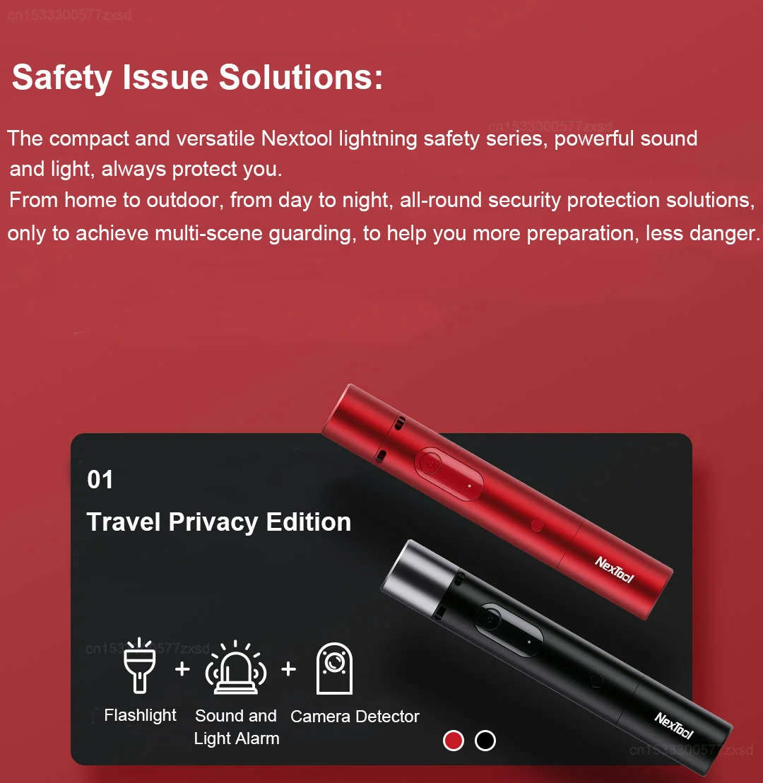 Nextool Lightning Travel Anti-Peeping Strong Flashlight