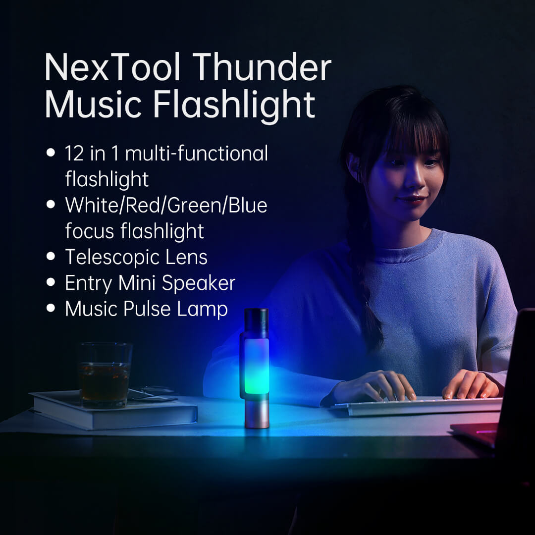 NexTool Outdoor 12 in 1 Thunder Music Flashlight NE20161
