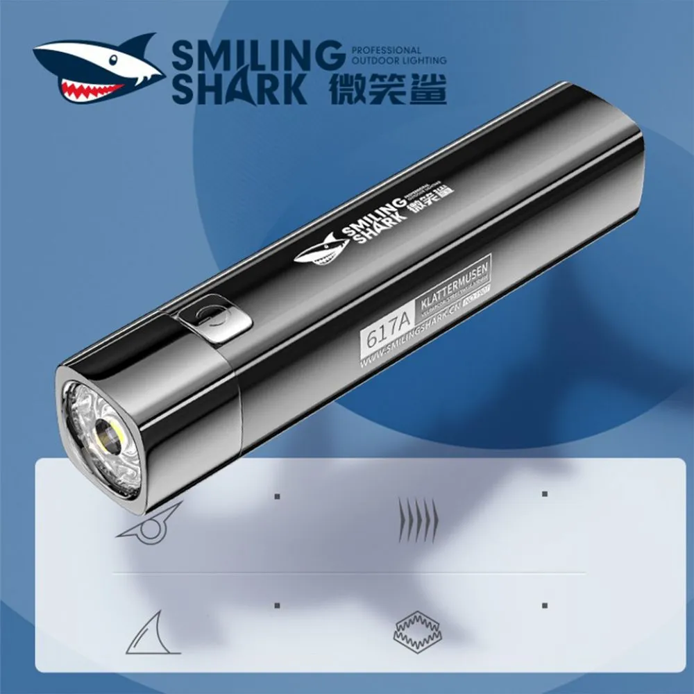Smiling Shark 617A LED Flash light with Power Bank