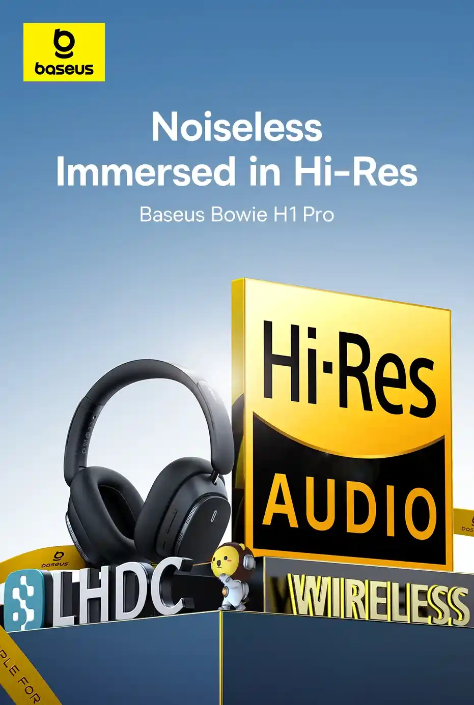 Baseus Bowie H1 Pro Noise-Cancellation Wireless Headphones