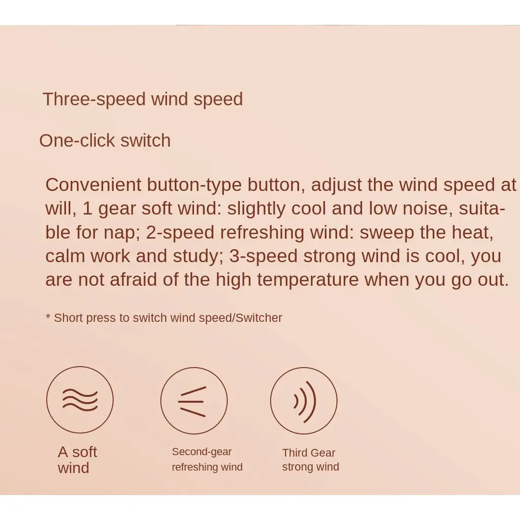 Qualitell F1 Pro Portable Mini Folding Rechargeable Fan