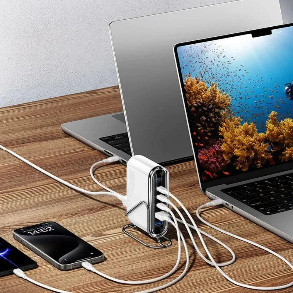 The MOMAX 1-Charge Flow+ 120W UM55 is a versatile and powerful GaN charger designed to meet the charging needs of multiple devices simultaneously. With its advanced technology, unique design, and comprehensive safety features, this charger is perfect for both home and office use.