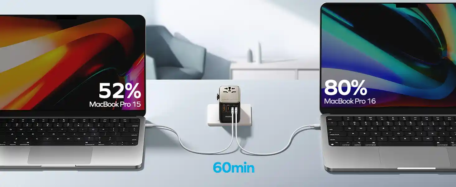 momax 1 world gan 4 120w ua15 4