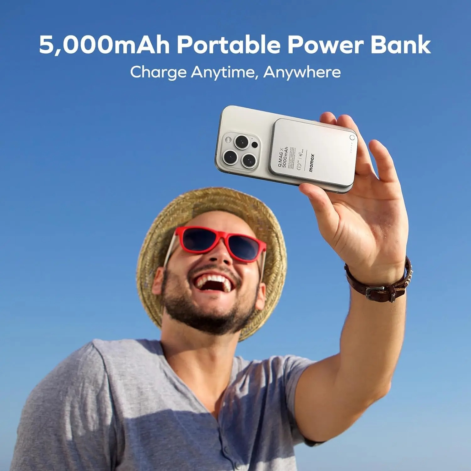 Momax Q.MAG X Magnetic Wireless Battery Pack 5000mAh