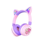 iClever BTH21 Meow Cookies Bluetooth Headphone 60H Playtime, USB C Fast Charging